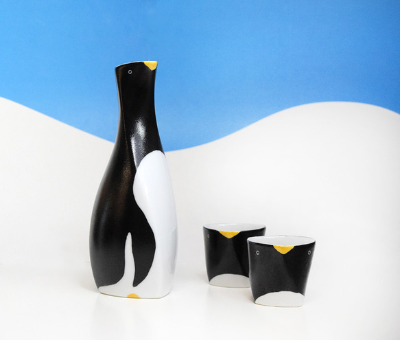 ペンギンの徳利（大）270ml（お猪口は別売り） 2枚目の画像