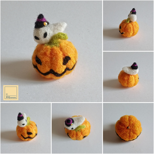 2026年9月頃再販予定】羊毛フェルトのハロウィンシリーズ♪かぼちゃと