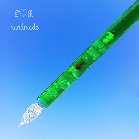 TOMAI Fine Lampwork ガラスペン 昭和レトロシリーズ クリーム