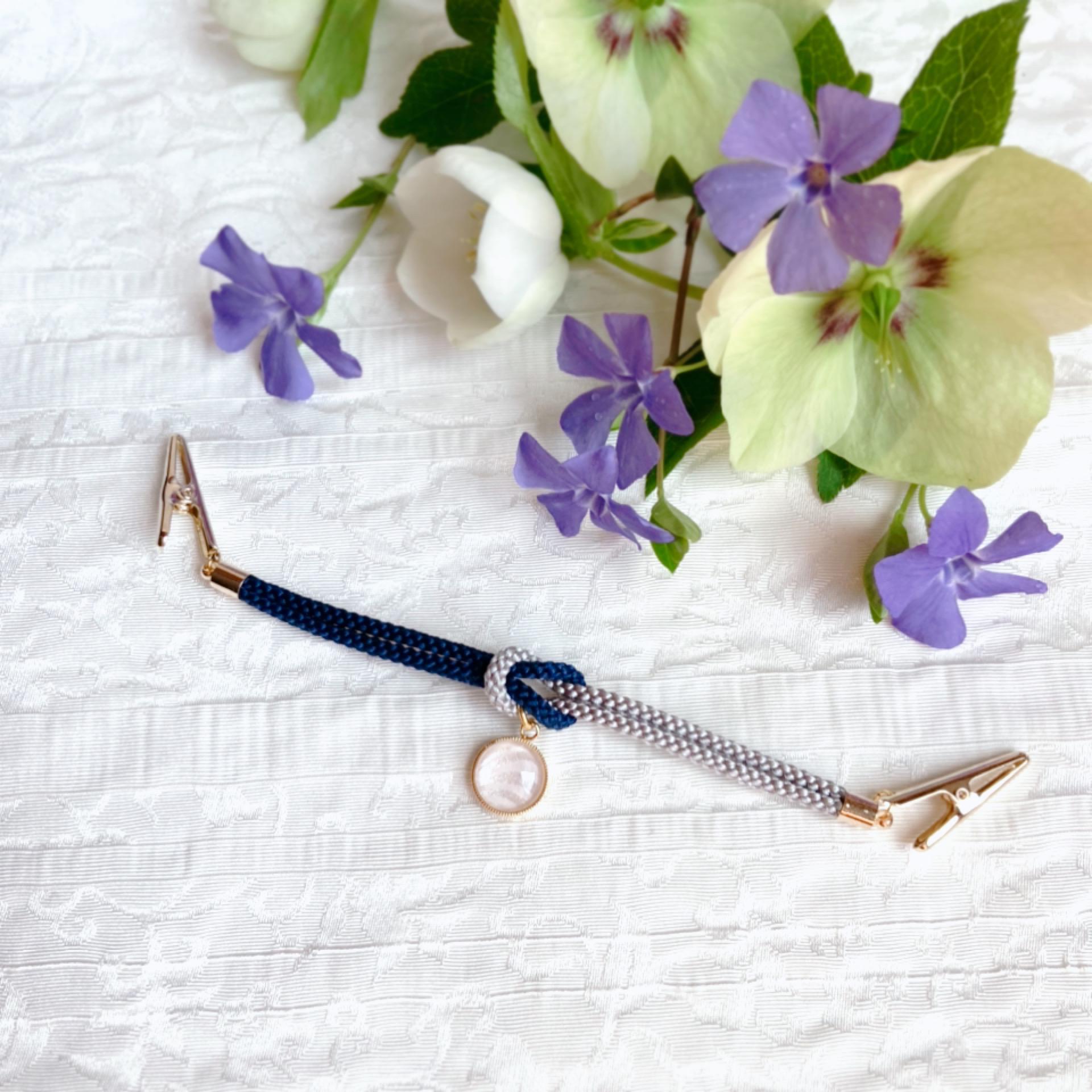 羽織紐 ストールクリップ(カニカンへ変更可)着物 帯 952 羽織紐 羽織