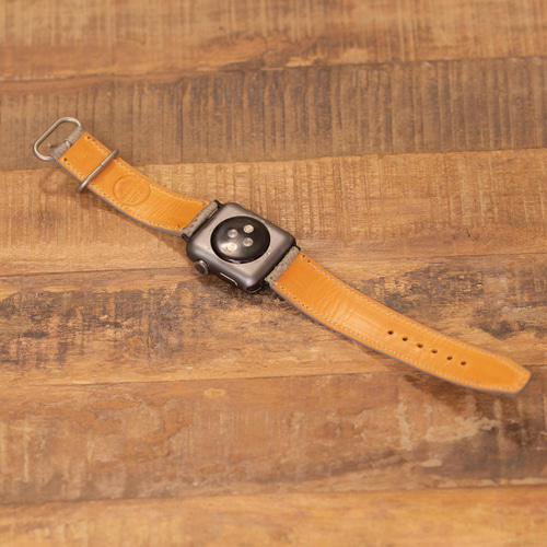 TS4 Apple Watch 用 ダイヤモンドパイソン 革ベルト 腕時計 受注