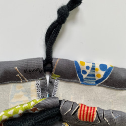 昆虫柄⭐︎120〜130こどもエプロン、三角巾、巾着の3点セット 10枚目の画像