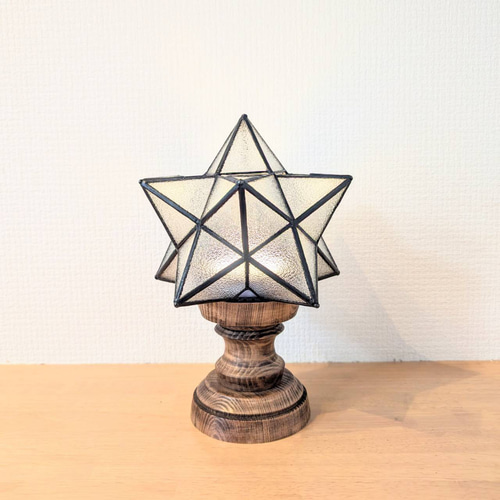 LEDセンサー 昭和レトロガラスの選べる星型ライト フットライト USB