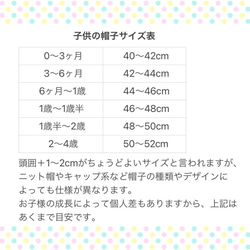 受注製作＊スマイルフラワーのベビー帽子＊サイズ調整可 7枚目の画像