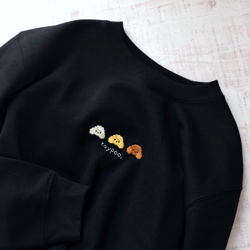 犬が選べる！刺繍スウェット 【選べる3色】メンズ レディース