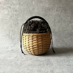 9インチナンタケットバスケットオーバルパース かごバッグ