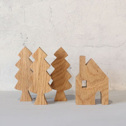 【送料無料】ミニ ツリー オブジェ 秋色 クリスマス 飾り 木製 北欧 雑貨 木 ナチュラル 冬 置物 森 ディスプレイ 4枚目の画像