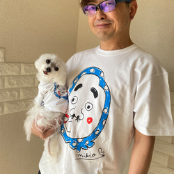 狗狗套裝 2 件組 ☆彡 Hyottoko T 卹狗服 ☆ 附迷你健行手提包 ☆ 套裝折扣超值 ☆ 第3張的照片