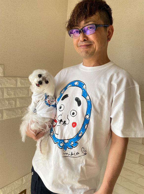 狗狗套裝 2 件組 ☆彡 Hyottoko T 卹狗服 ☆ 附迷你健行手提包 ☆ 套裝折扣超值 ☆ 第3張的照片