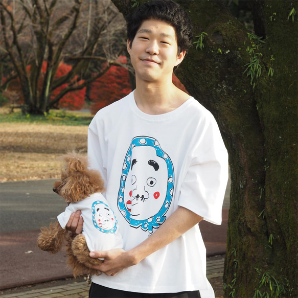 わんことお揃いコーデ2枚セット☆彡 ひょっとこ Tシャツ 犬服 ☆ お 