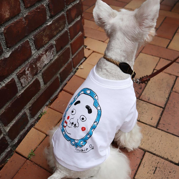 わんちゃん用ひょっとこＴシャツ 犬 DOG わんこ 犬服 1枚目の画像