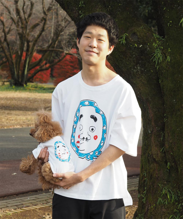 わんちゃん用ひょっとこＴシャツ 犬 DOG わんこ 犬服 5枚目の画像