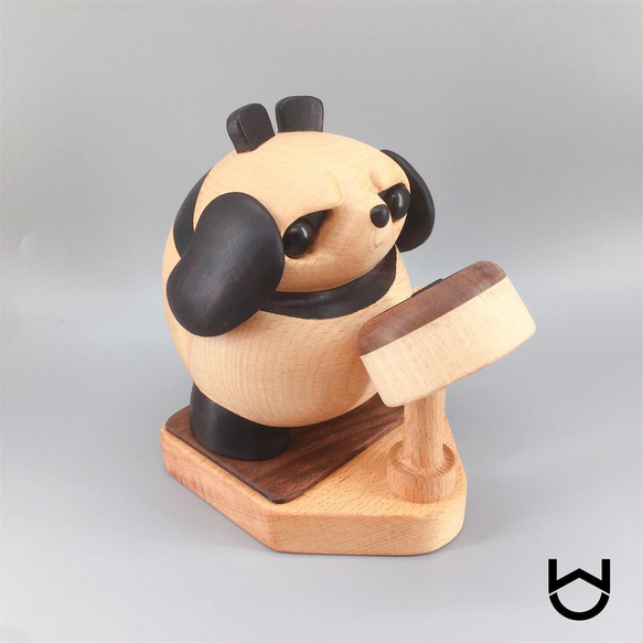 倔强的木头 木制 大熊猫 圣诞 礼物 第7張的照片