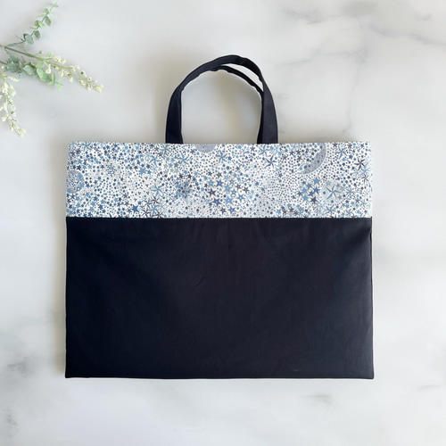 入園入学・基本の3点セット】紺色+リバティ星柄(アデラジャ)レッスン