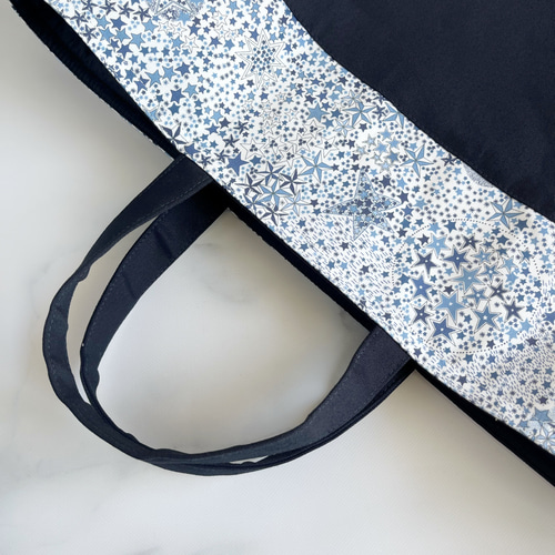 入園入学・基本の3点セット】紺色+リバティ星柄(アデラジャ)レッスン