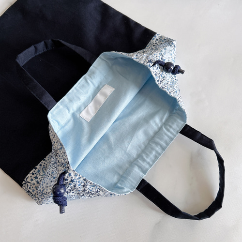 入園入学・基本の3点セット】紺色+リバティ星柄(アデラジャ)レッスン