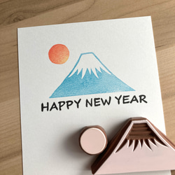 年賀状に！富士山と太陽の消しゴムはんこ はんこ・スタンプ のんびり屋