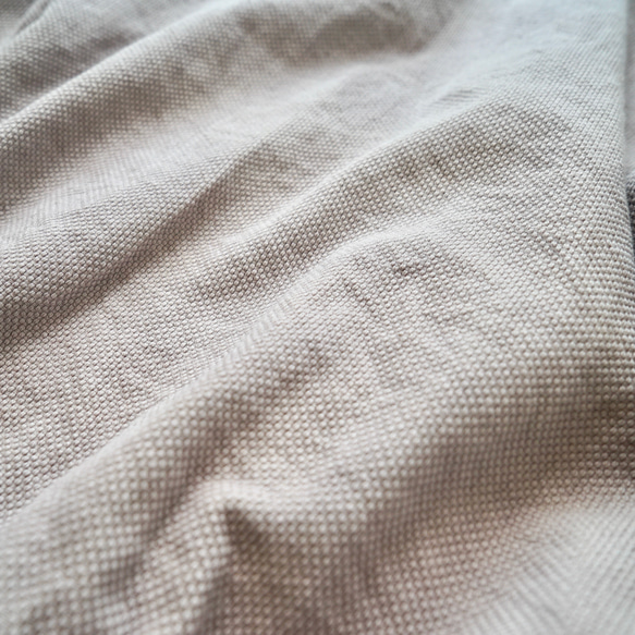Sashiko 梭織圓運動衫/粉紅米色/三河棉 第8張的照片