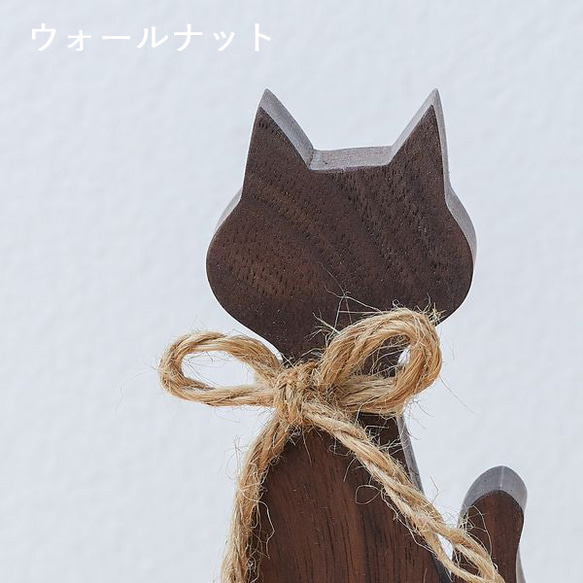 【送料無料】キャット ナチュラル Ｌサイズ 猫雑貨 猫 ネコ オブジェ 置物 木製 ハロウィン ナチュラル 北欧 10枚目の画像