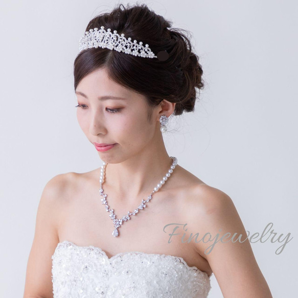 [包含產品影片] P057N032 ~ivy珍珠~ Ivy珍珠珍珠優雅華麗的婚禮畢業典禮入學儀式 第10張的照片