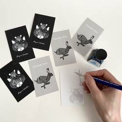 ＼選べるカラー／『マーガレットと桜の猫』ミニ財布　コインケース・パスケース 10枚目の画像