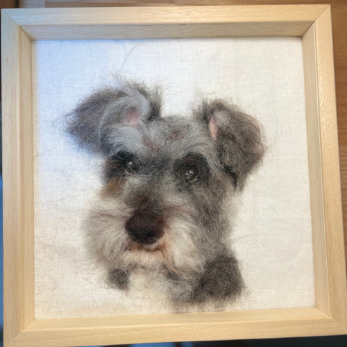 額入り ペットオーダーメイド 羊毛フェルト 羊毛フェルト☆額入り犬猫ちゃんオーダーメイド受付中