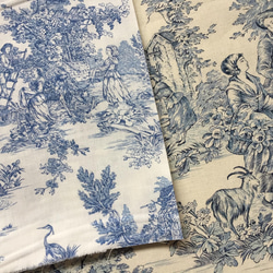 トワルドジュイ布  Toile de Jouy 小柄 6枚目の画像