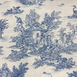 トワルドジュイ布  Toile de Jouy 小柄 5枚目の画像