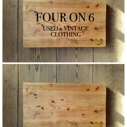 木製看板製作】 一枚板 桧材 / 自然塗装 23cm×40cm 樹齢100年 表札