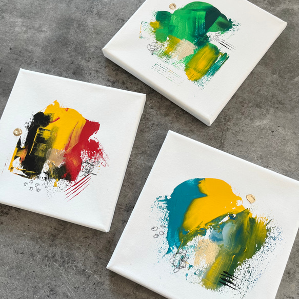 現代アート 3枚セット テクスチャーアート モダン 絵画 抽象画