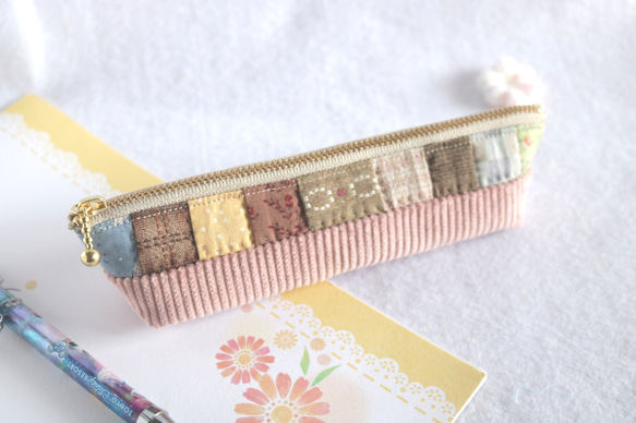 四角つなぎのスリムペンケース（コーデユロイ） 9枚目の画像