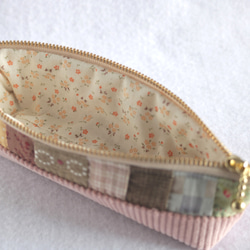 四角つなぎのスリムペンケース（コーデユロイ） 7枚目の画像