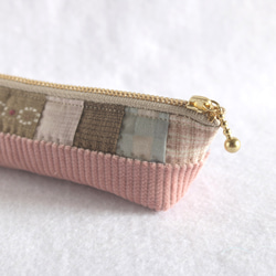 四角つなぎのスリムペンケース（コーデユロイ） 5枚目の画像