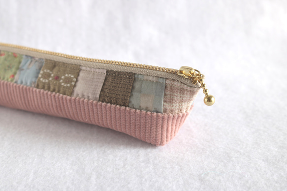 四角つなぎのスリムペンケース（コーデユロイ） 5枚目の画像