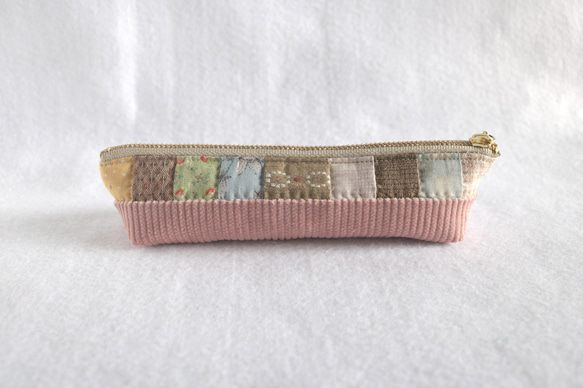 四角つなぎのスリムペンケース（コーデユロイ） 3枚目の画像