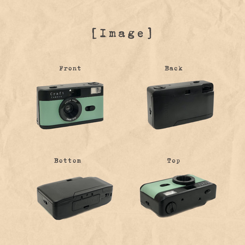 モスグリーン】クラフトカメラセット・フィルムカメラ 写真