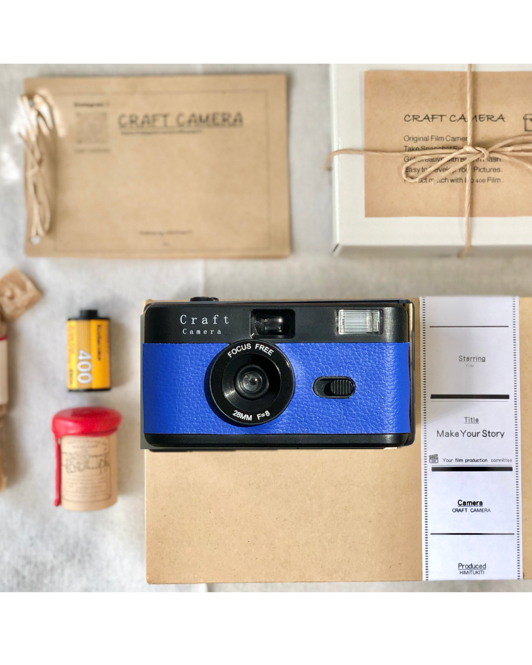 【ブルー】クラフトカメラ・フィルムカメラ