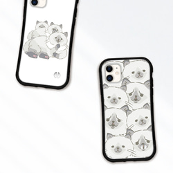 猫 スマホケース iPhone15 14 pro 13 mini se iface型 カバー ネコ 北欧 人気 送料無料 2枚目の画像