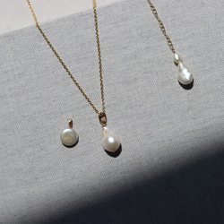 【限量套裝】Perle de blanc Jewelry 14kgf 項鍊 2 件套 第19張的照片