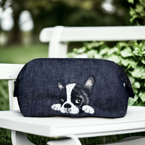 ★専用　確認★　デニムリメイクワイヤーポーチ⭐ デニム☆ワイヤーポーチ☆