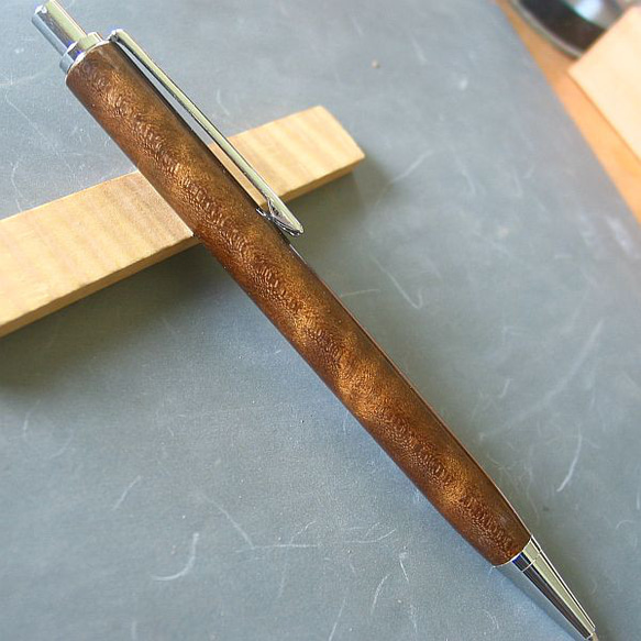 【作家一点物 極稀少】■ninepen サントリーニ ペン軸 ポプラ製■ 作家一点物 極稀少】□ninepen サントリーニ ペン軸 ポプラ製□