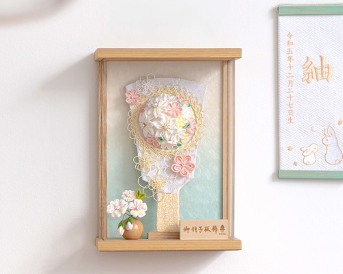 ことの羽子板（0100）（ナチュラル）そら｜コンパクトな木製羽子板