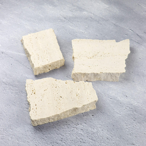 トラバーチンクラシック 端材プレートS 大理石 天然石 天然石 ISHIZO