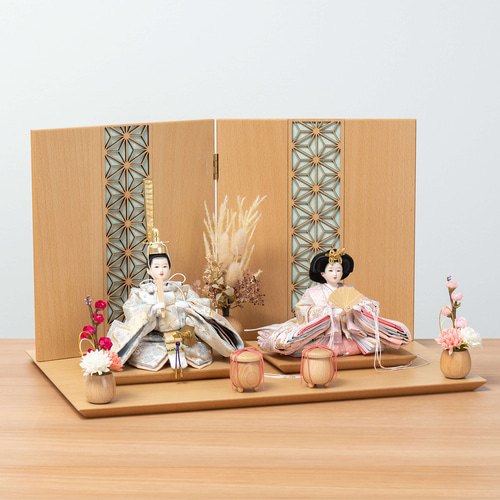 ことのひな人形（0336）（そら）平台｜コンパクトな雛人形｜ひな祭り
