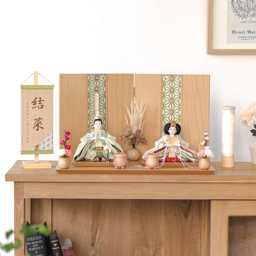 ことのひな人形（0346）（このは）平台｜コンパクトな雛人形｜ひな祭り