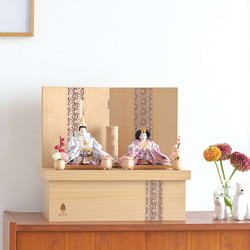 ことのひな人形（0352）（はな）収納ケース｜コンパクトな雛人形