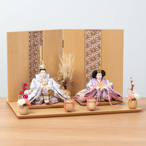 ことのひな人形（0356）（はな）平台｜コンパクトな雛人形｜ひな祭り