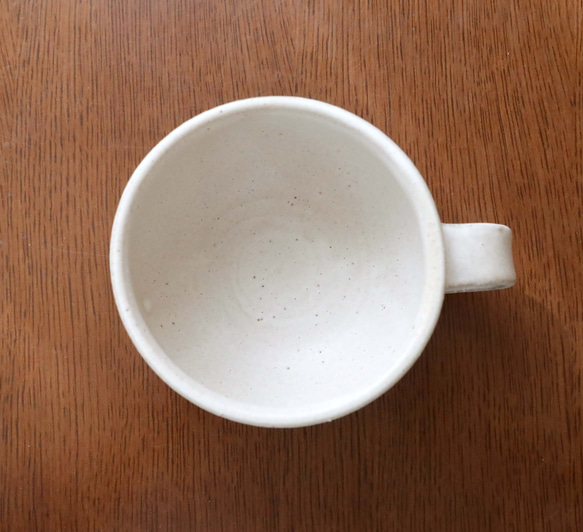 白マット釉のざっくりほっこりスープカップ 9枚目の画像