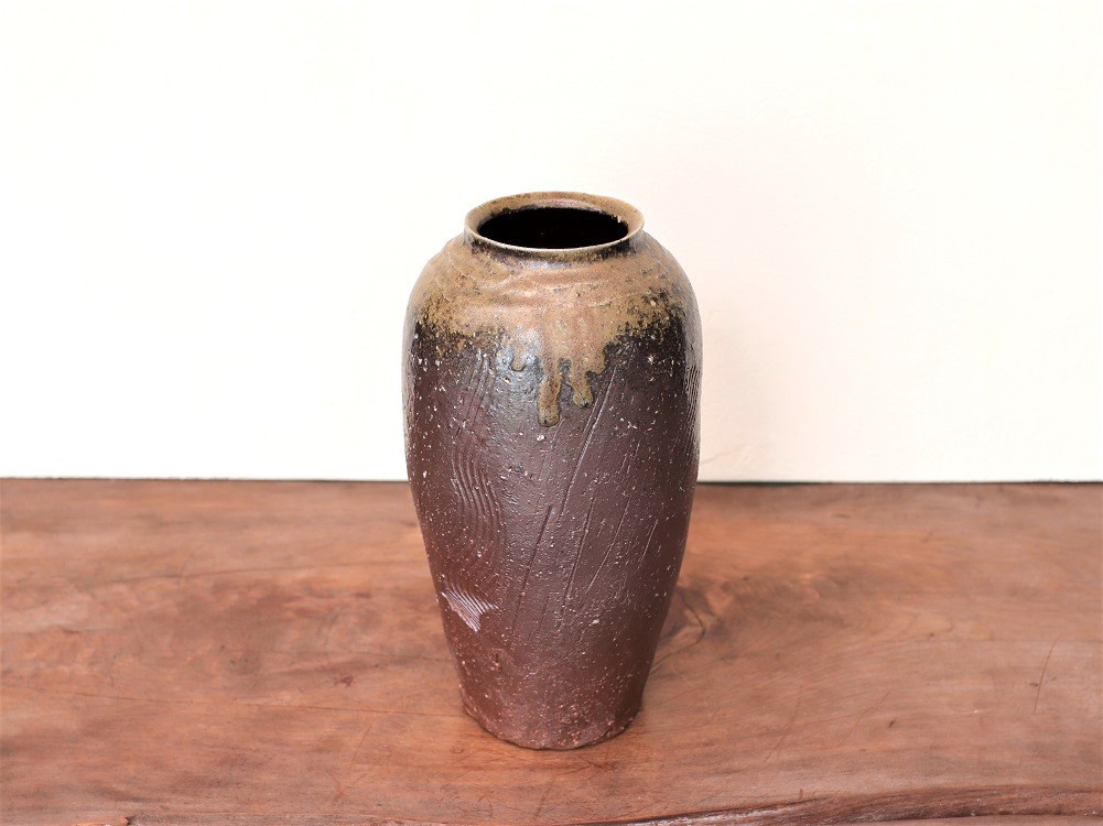 備前焼 花入れ　h3-097