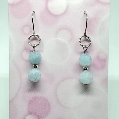 天然石＊アクアマリン＊ピアス/イヤリング＊アレルギー対応